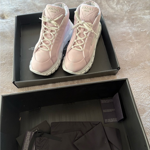 Prada Pink Sneakers Size 7.5 - Picture 4 of 6
